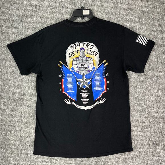 PTF 461 Get Juiced Mens L Military Graphic Tee Patriotic Training Shirt USA - Picture 1 of 10